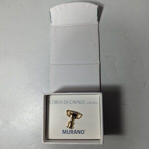 NEW- Mens Murano Corsa Di Cavalli Collection Lapel Pin Trophy Design MSRP: $35